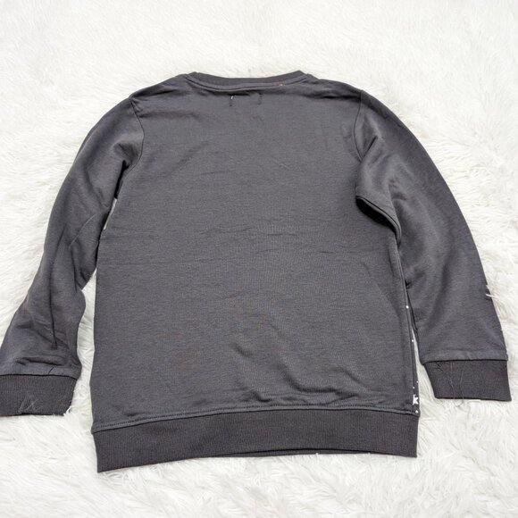 Pebbles Unisex Crew neck Fleece Lined Gray Long Sleeve Sweatshirt for 8Y NWOT - Picture 6 of 6